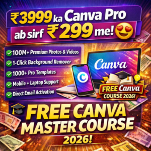 Canva Pro Subscription + FREE Canva Mastery Course 2026