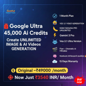 Google Ultra Plan – 45,000 AI Credit