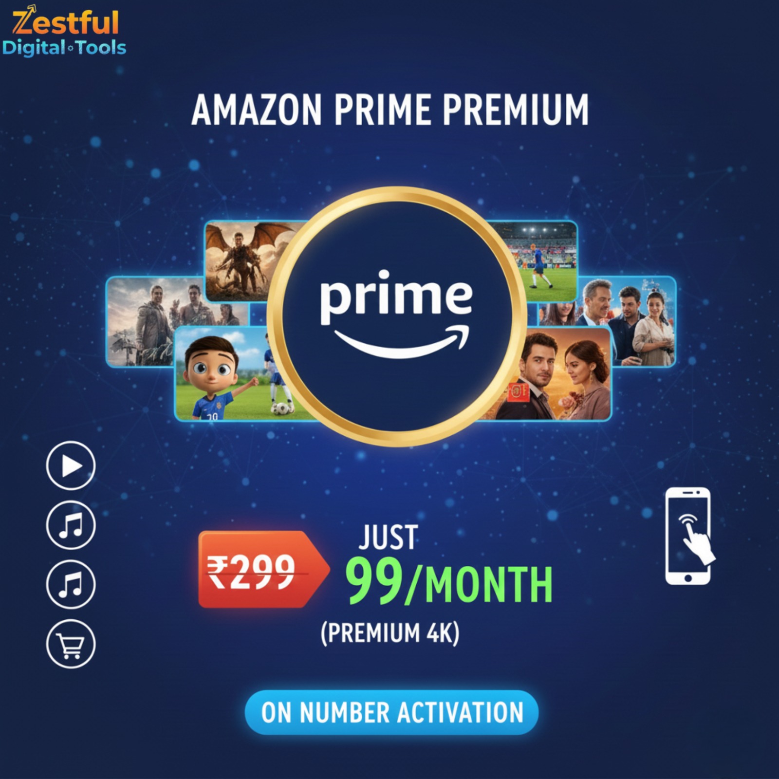 Amazon Prime Premium – Monthly Plan