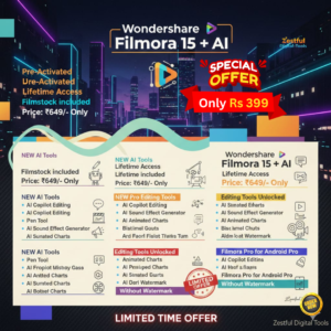 Wondershare Filmora 15 + AI